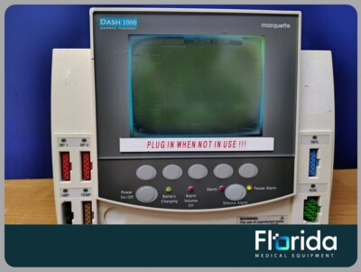 MARQUETTE SYSTEMS DASH 1000 PATIENT MONITOR 100-240V DASH1000 GOOD CONDITION