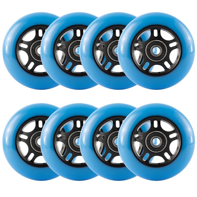 80mm Roller Blade Wheels, Inline Skate Wheels Replacement with Bearings