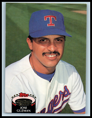 1992 Stadium Club Texas Rangers Baseball Card #153 Jose Guzman | eBay