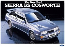 FORD SIERRA RS COSWORTH MOONSTONE CLASSIC POSTER PRINT 80's SHOWROOM ADVERT A3