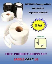 DYMO® CoStar® Turbo Compatible Labels 50 Rolls 30332 Small Multipurpose 750 P/R