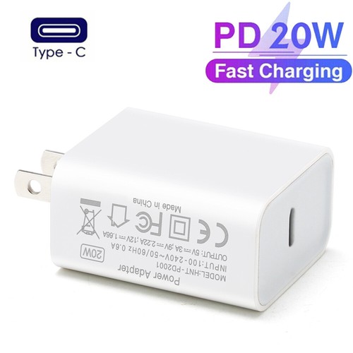 20W Fast Charger PD USB C Power Adapter For iPhone 14 13 12 Pro Max 11 XR 8 iPad - Picture 6 of 12
