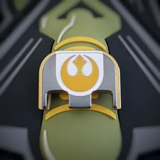 Titanium Glock Back Plate fits Gen 1-5 - Rebel V2, 'Black One'