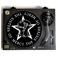 THE SISTERS OF MERCY Turntable Slipmat For Vinyl Records 12" DJ Slip Mat vinyls
