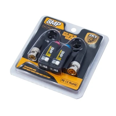 SECURICAM CCTV VIDEO BALUN BNC TO CAT5/6 UTP HD CAMERAS AHD HD TVI CVI 720P 1080P 5MP 4K