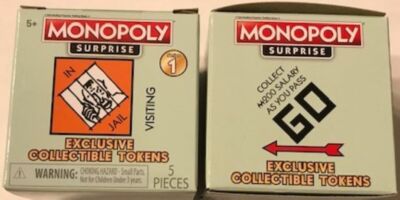 (2) Monopoly Surprise Exclusive Collectible Token Blind Box (5 pieces inside)