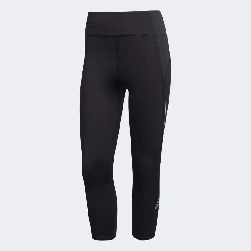 adidas Women's Own the Run 3/4 Running Black Leggings (H13250