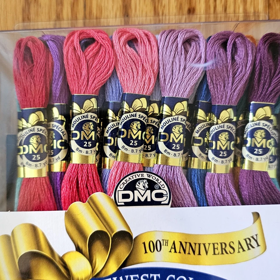 DMC Embroidery Floss 100th Anniversry Collector's Pack 36 Skeins Newest Colors - Image 2 of 4