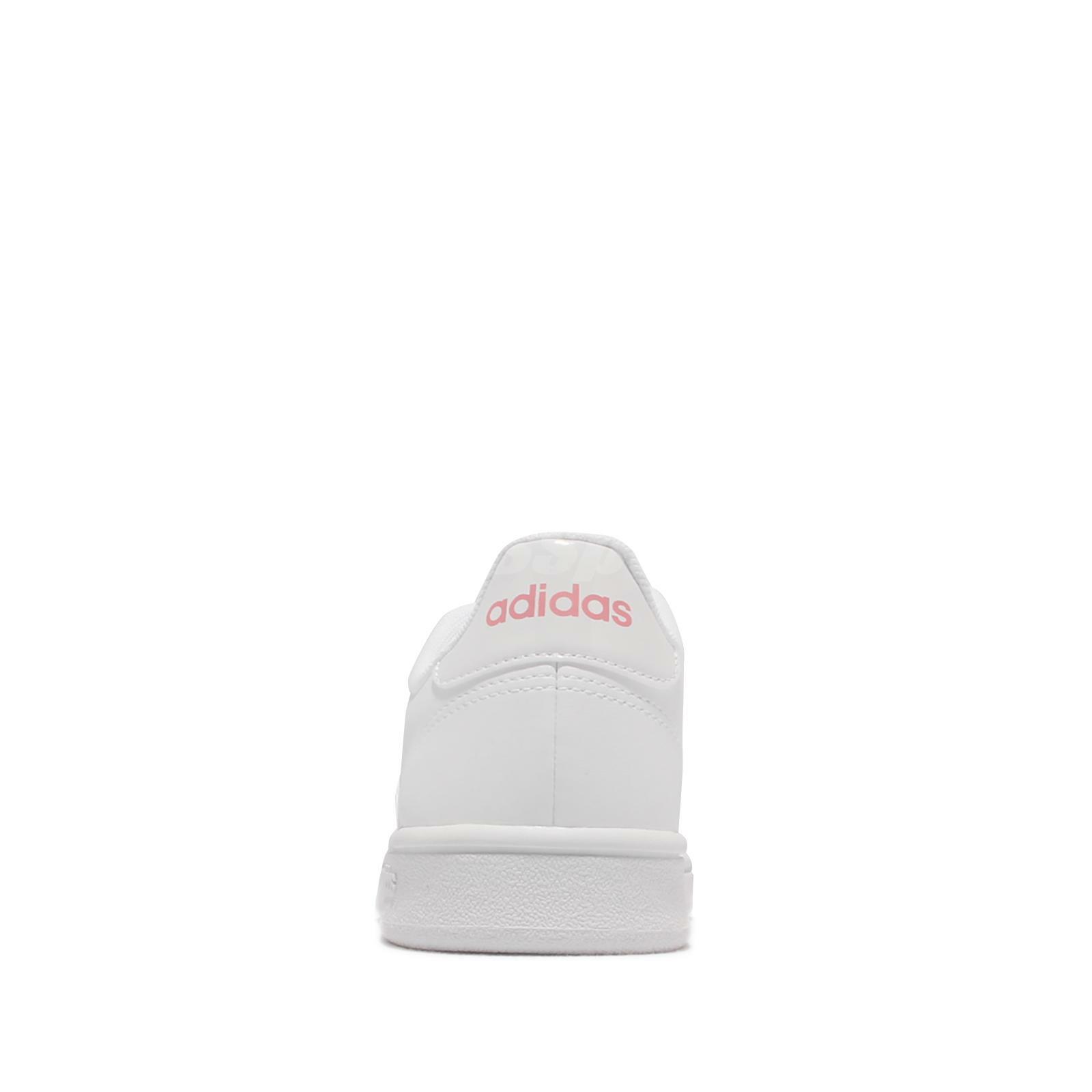 adidas Grand Court Base White Pink Women Casual Lifestyle Shoes Sneakers  EG4055 | eBay