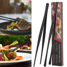 12" BBQ Grill Tweezer Long Food Tongs Kitchen Chef DIY Tool Stainless Steel new