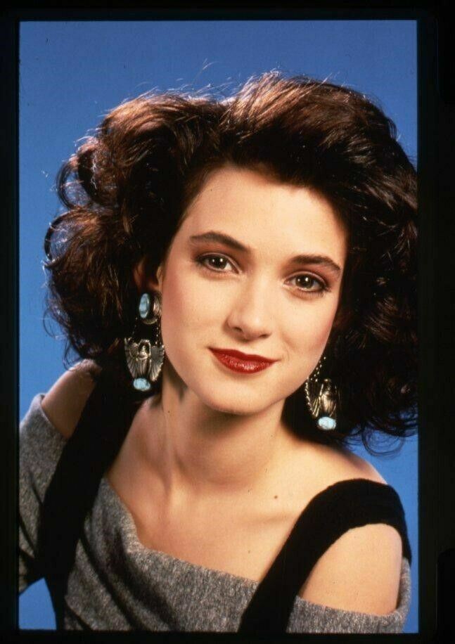 Winona Ryder Breathtaking 80's Glamour Photo Agency Duplicate 35mm
