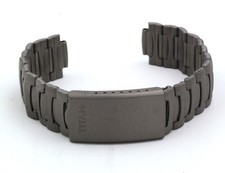 Titan Uhrenarmband Faltschließe 12/18 mm Titanband Gliederarmband