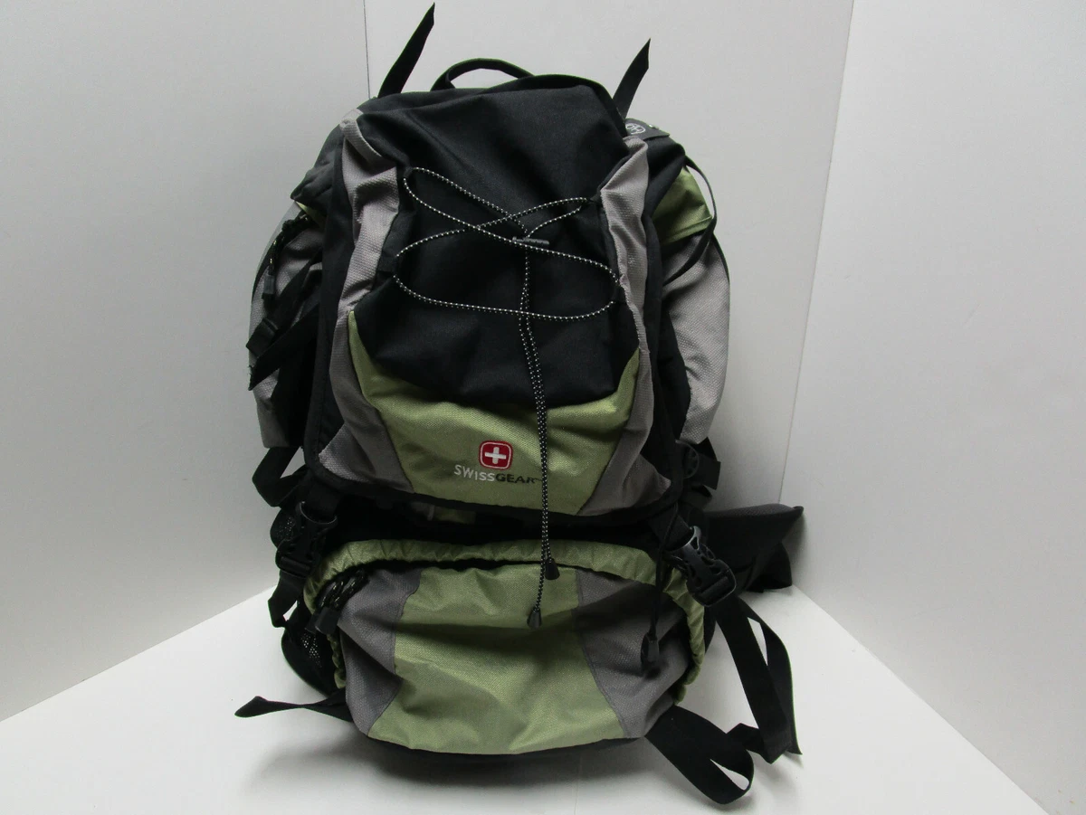 NEW SWISS GEAR HIKING BACKPACK INTERNAL FRAME GREEN/BLACK SG28011F