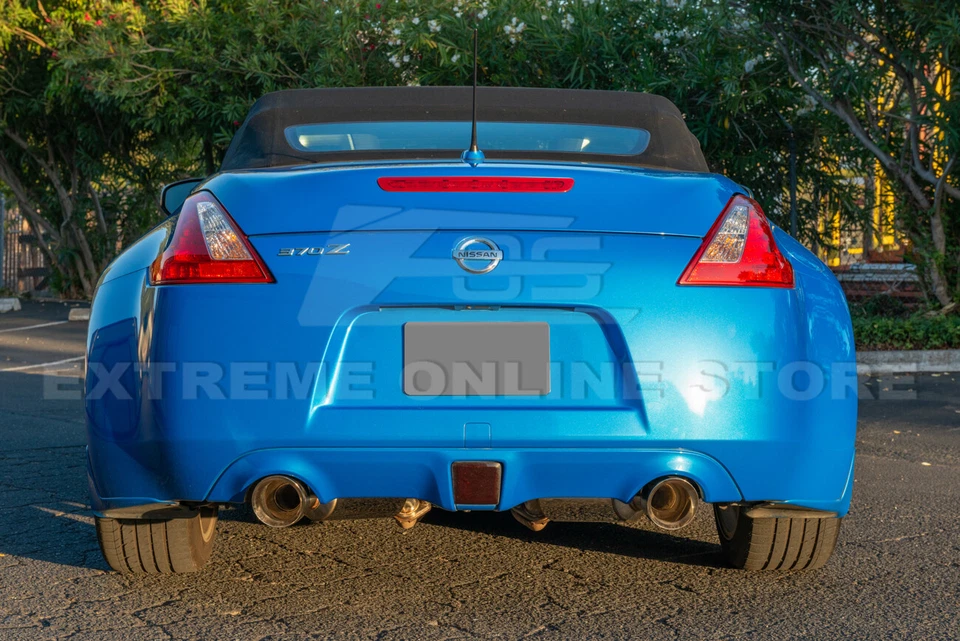 Eje trasero de acero inoxidable de 4,5 pulgadas con doble punta de escape para Nissan 370Z Z34 09-Up Foto 4 de 4