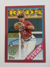 2023 Topps Spencer Steer Rc Autograph Sp Cincinnati Reds 