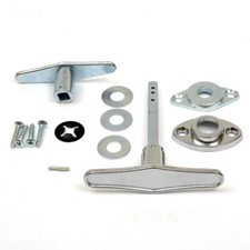 Garage Door Lock T - Handle Assembly No Keys 