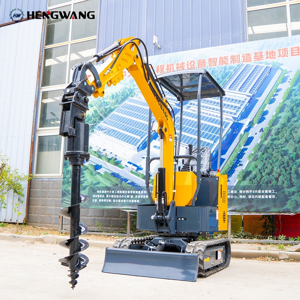 Household 1750 lb Mini Excavator With Powerful And High Digging Force B&S Engine