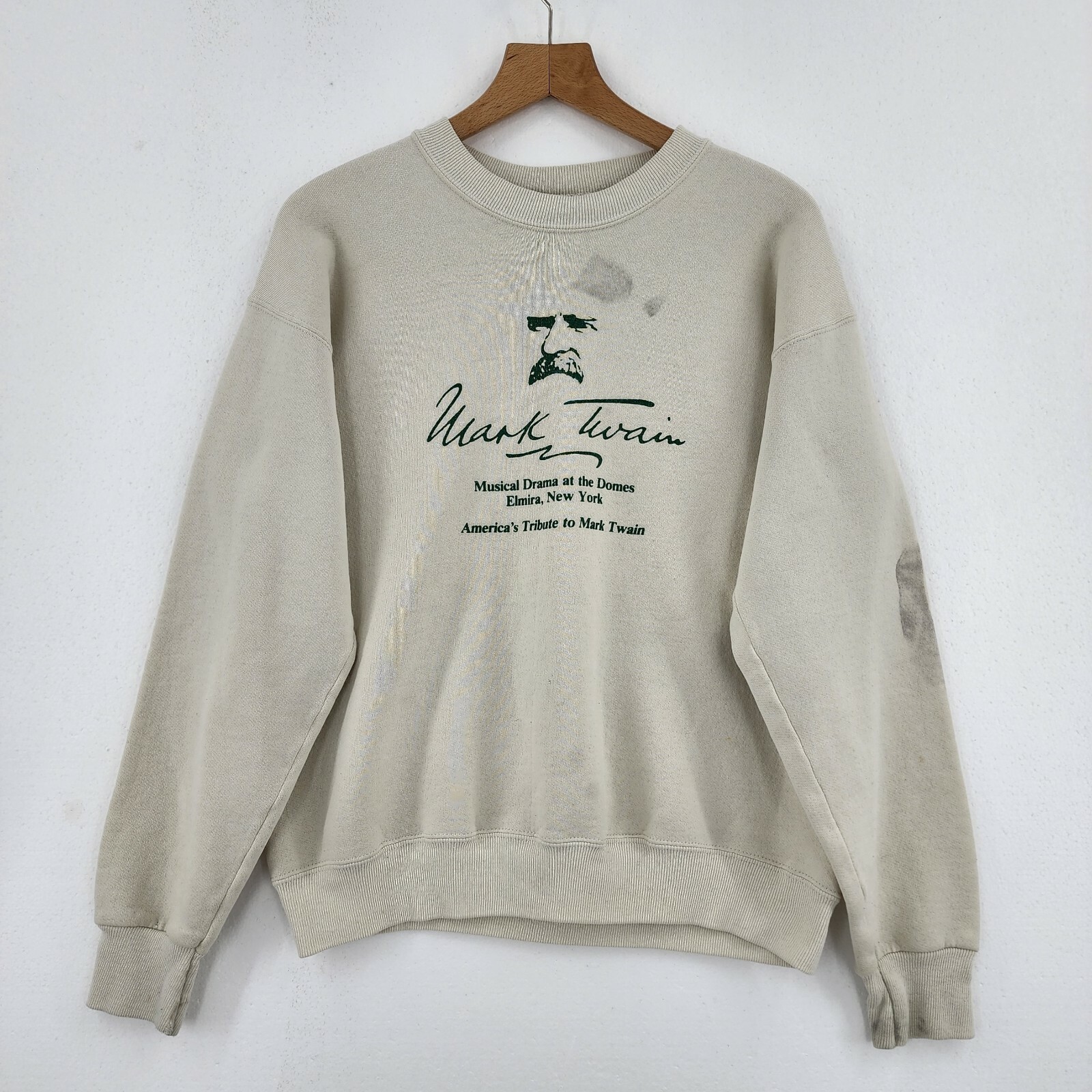 Mark Twain Vintage Cream Sweatshirt 