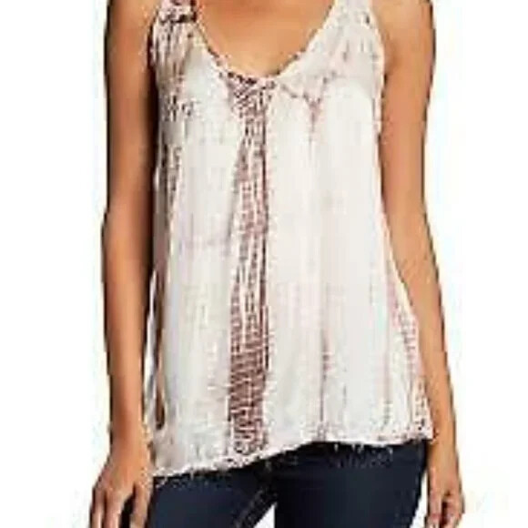 Zadig & Voltaire Trock Tie & Dye Tank Top Printed Sleeveless New