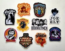 Outlaw Country Vinyl Sticker Lot (10 Pack) 2 classic western cow boy girl folk