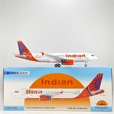 1:200 Inflight Indian AIRBUS A320 Passenger Airplane Diecast Aircraft Model