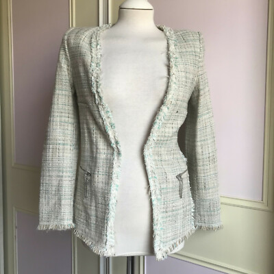 Cardigan Boucle Jacke Mango Mango Classic Tweed Boucle Smart