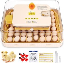 56 Egg Incubator with Automatic Egg Turning Egg Hatching Temp Humidity Control