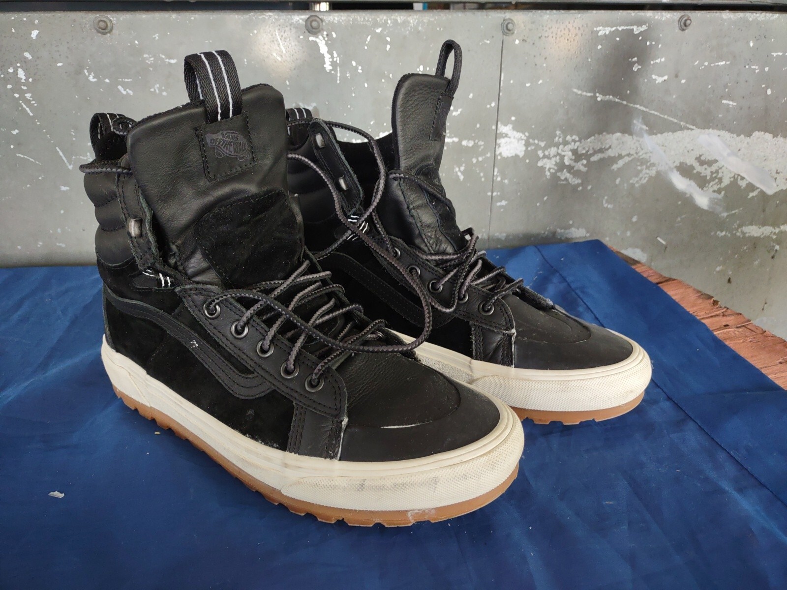 Vans Scotchgard Protector 3M Men's Sz 9.5 Black HiTop Sneakers eBay