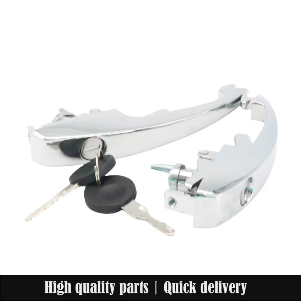 New For Volkswagen T1 Bug 1968-1978 Door Handle Set Left & Right W/ Keys Chrome - Изображение 2 из 4