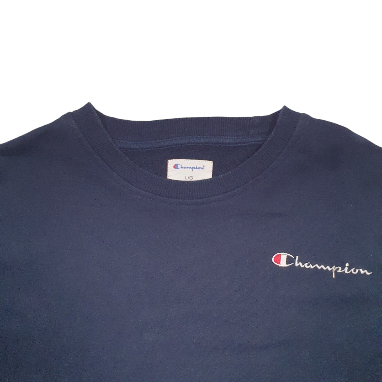 CHAMPION Crewneck Cotton Blend Jumper Sweatshirt Mens L image 2