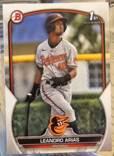 2023 Bowman Draft 1st Prospect Leandro Arias #BP-84 Baltimore Orioles