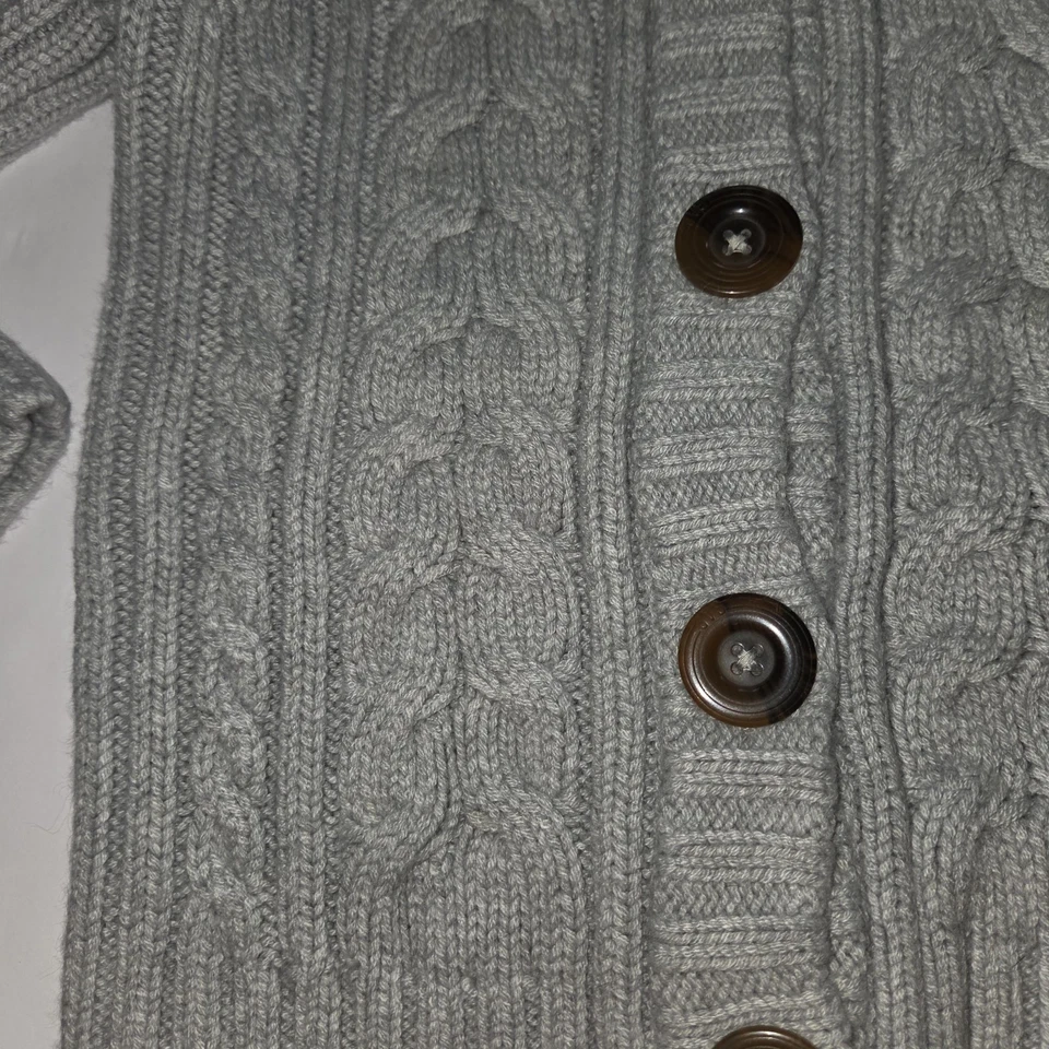 Niñas Talla Suéter tejido con cable grueso 4Y Foto 3 de 4