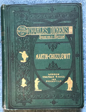 Martin Huzzlewit Charles Dickens Early Edition Pictorial Gilded Binding Illustra