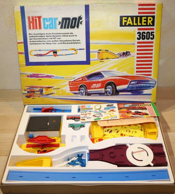 Faller 3605 Hit car mot, Rennbahn, OVP, 2x Autos