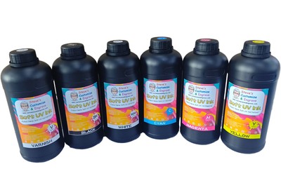 Varnish UV Soft Flexible Ink For Epson F1080 XP600 Printhead DTF Printer 1000ml