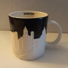 Starbucks Coffee Mug 3D Relief City Skyline Collector Series, BOSTON