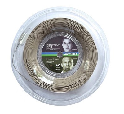 Yonex Poly Tour Pro 1,25 mm Tennissaite 200 m Rolle Warm Grey
