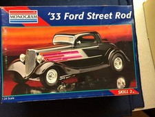 Monogram 33 Ford Street Rod KIT 2480 Opened but complete