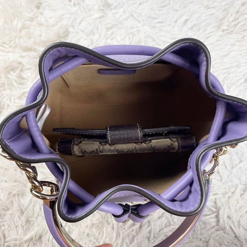 Jimmy Choo Women's 2way bag Star Studded Leather Purple Used Auth Excellent+ JPN - Picture 9 of 10