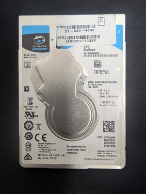 Seagate SkyHawk ST2000LV000 P/N: 2G2174-500 F/W: SVC1 2TB