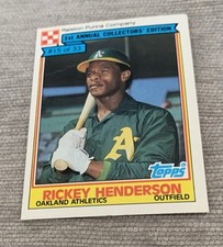 1984 Topps Ralston Purina - Rickey Henderson #15