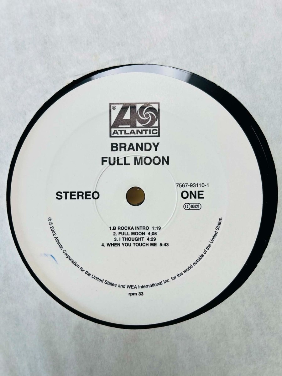 BRANDY / Full Moon 2002 EU Original 2LP Vinyl Atlantic Records