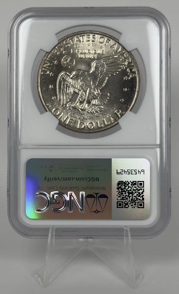 1972-D Ike Dollar MS65 NGC Eisenhower Dollar DDO DDR RPM Errors - Image 2 of 4