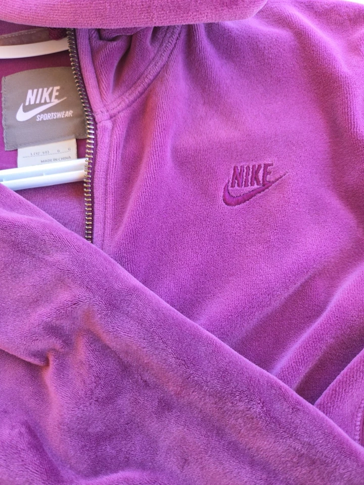 Womans Workout Lounge Casual Set Hooded Zipup Valour Nike Shirt Off Brand Pants - Image 4 of 4