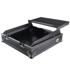 ProX XS-19MIXLT ATA-300 Style 10U Top Mount 19" Slanted Rackmount Mixer Case, Bl
