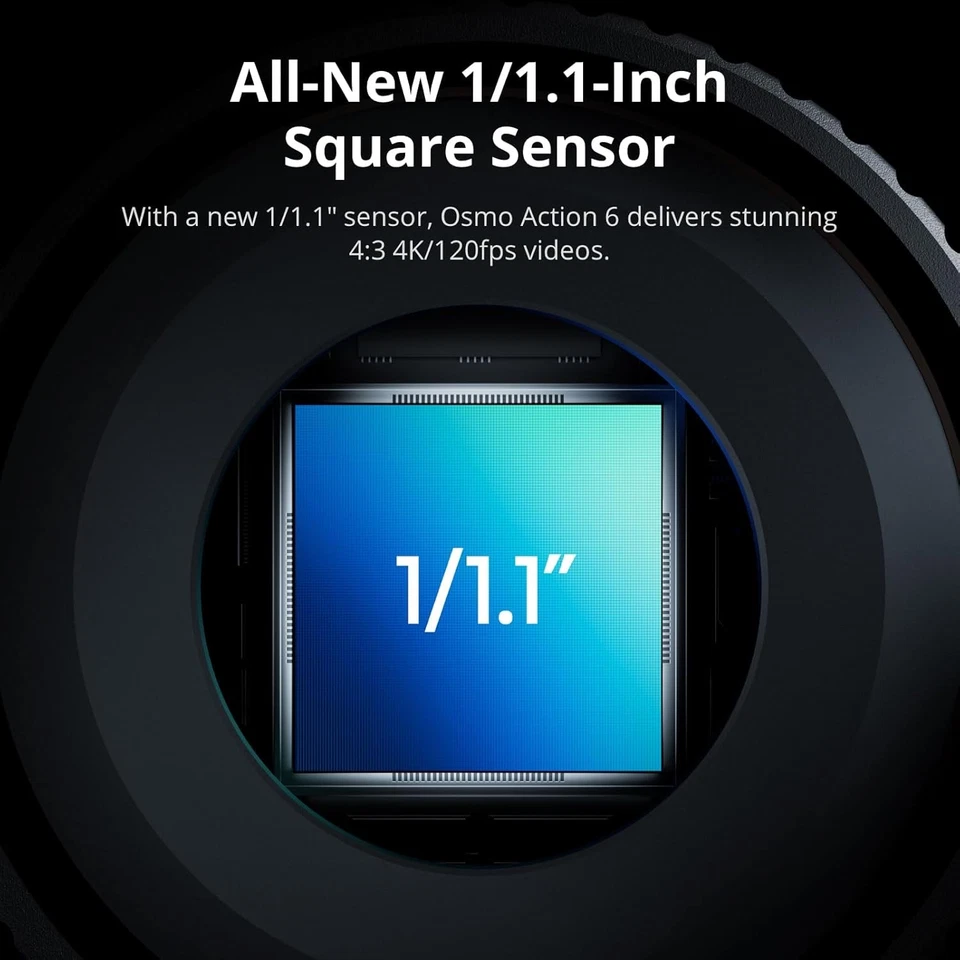 DJI Osmo Action 6 Action Camera 1/1.1″ Square Sensor Variable Aperture F2.0-F4.0 - Image 4 of 4