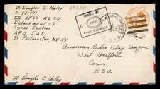 DR WHO 1943 APO 528 ALGERIA AIRMAIL TO USA WWII CENSORED M40814
