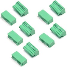 5 Set 8 Pin 2.54mm Pitch PCB Screw Terminal Block Connector Size: 5 set- 8 Pin