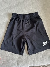 Nike Boys Athletic Shorts Black 6 M 110-116cm 5-6 Yrs Polyester Mesh