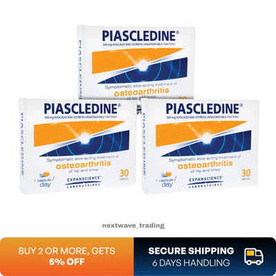 3 X Piascledine 300mg Anti-rheumatic Osteoarthritis Joint-pains Hip Knee 30 Caps